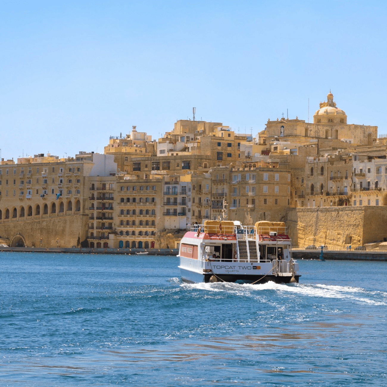 Catch a short ferry to malta's main historical attractions